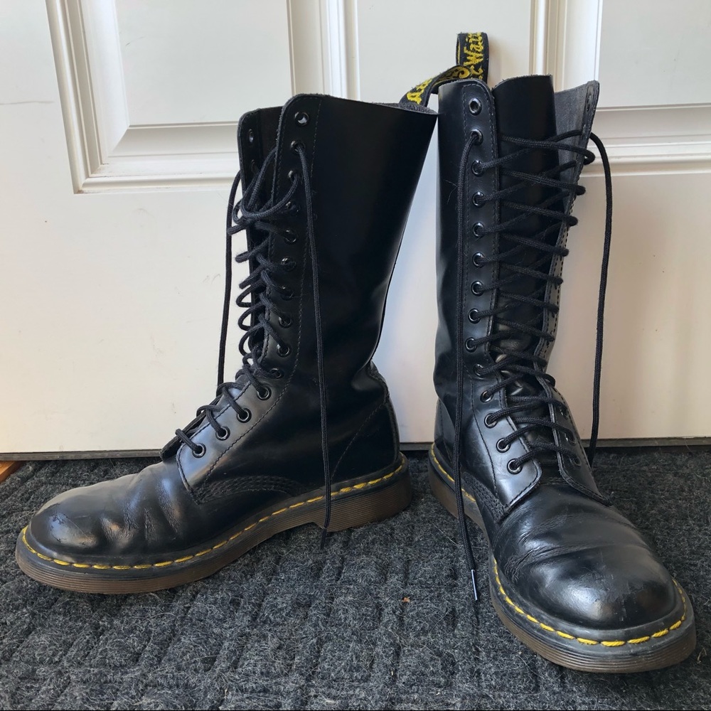 Tall Dr Martens Leather Boots